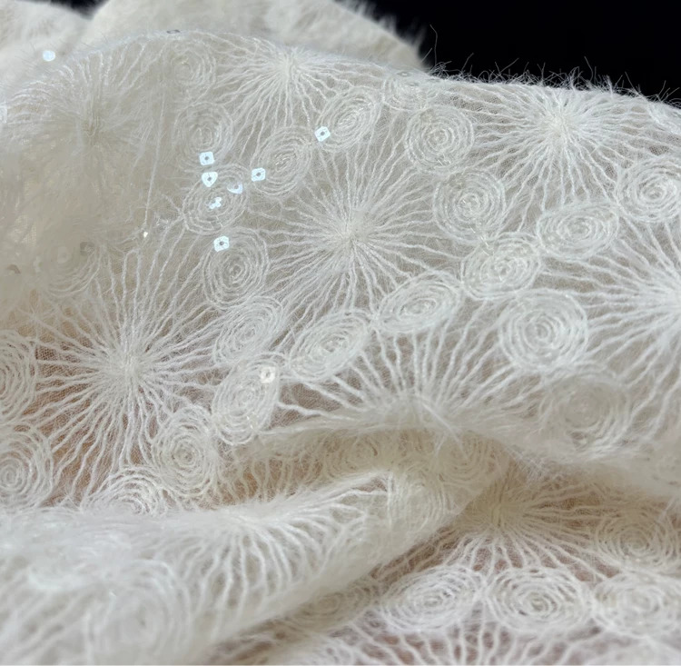 Sewing Embroidery Fabric - 1yard Fashion Design Wedding Dress Puff