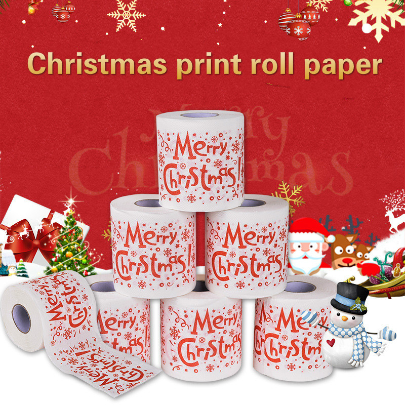 Pattern Tissue Paper - 2026 Novelty Christmas Printed Toilet Paper
