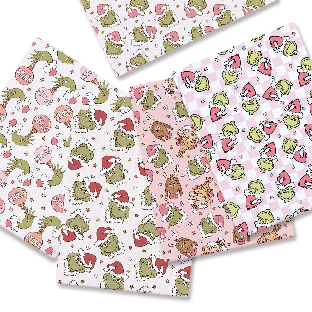 Sewing Textiles - Christmas fabric 140x50CM Cartoon cotton fabric