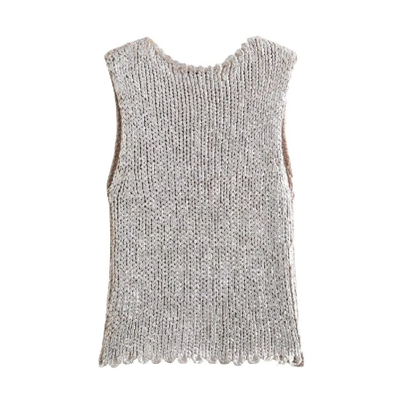 Women Knit Vest 2025 Autumn Ne - Sewing Vest ulasan dan harga