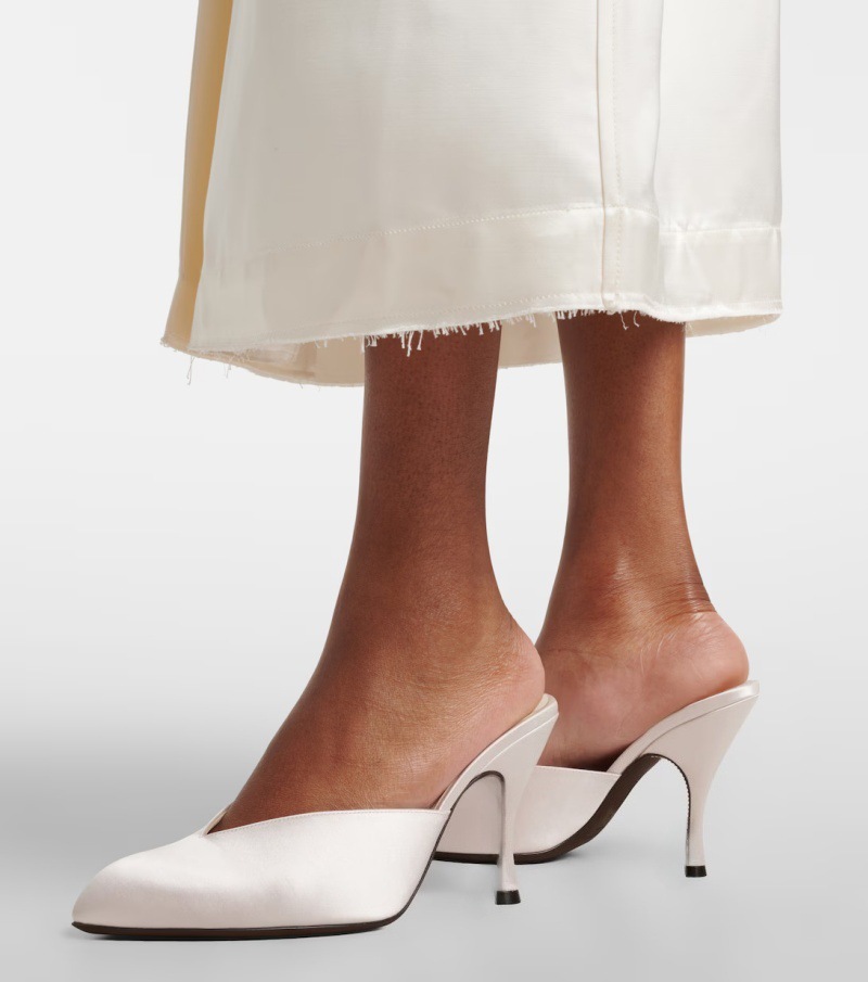 New Women Satin Mule Heels V C - Sewing New ulasan dan harga