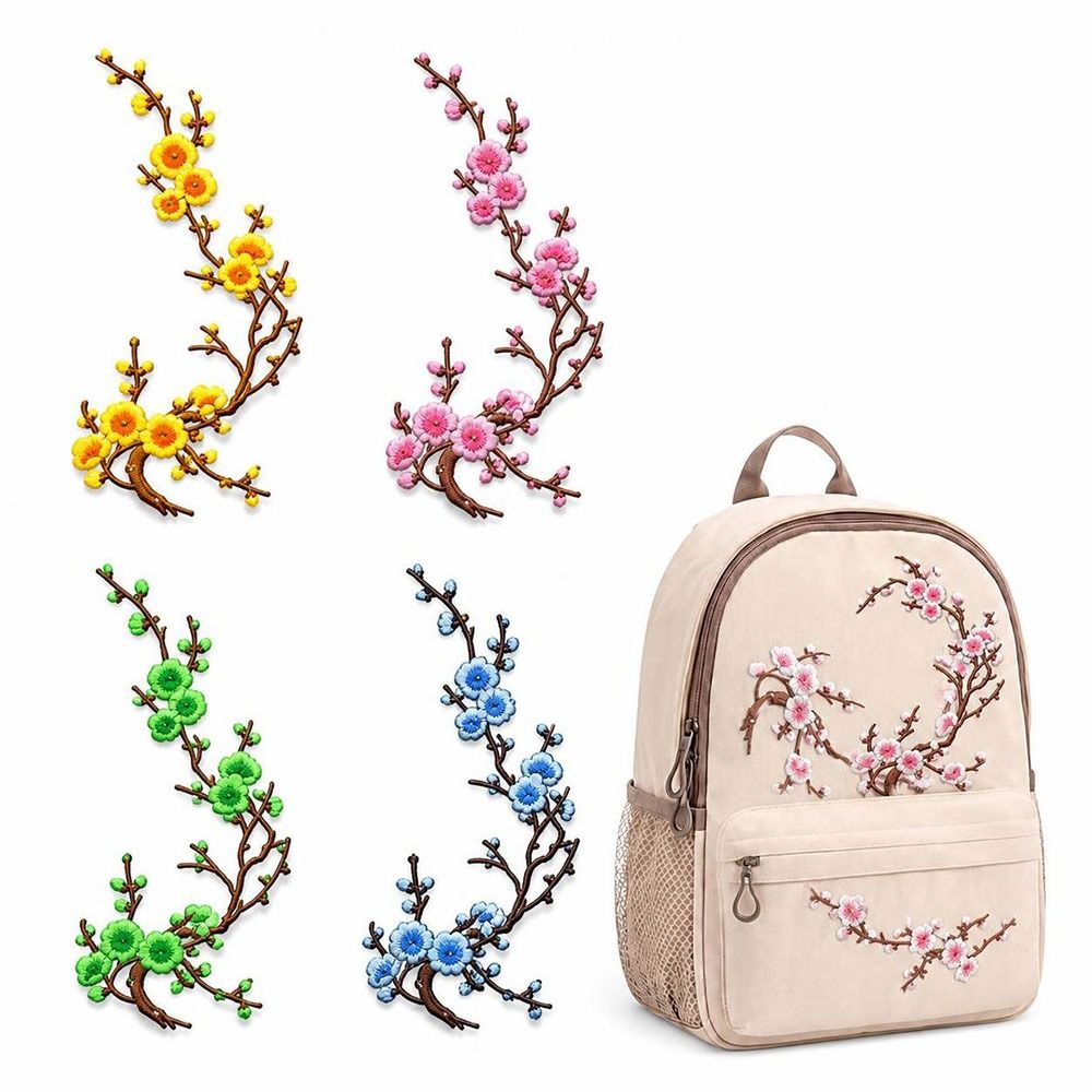 DIY Cherry Blossom Iron On Pat - Sewing Textiles ulasan dan harga