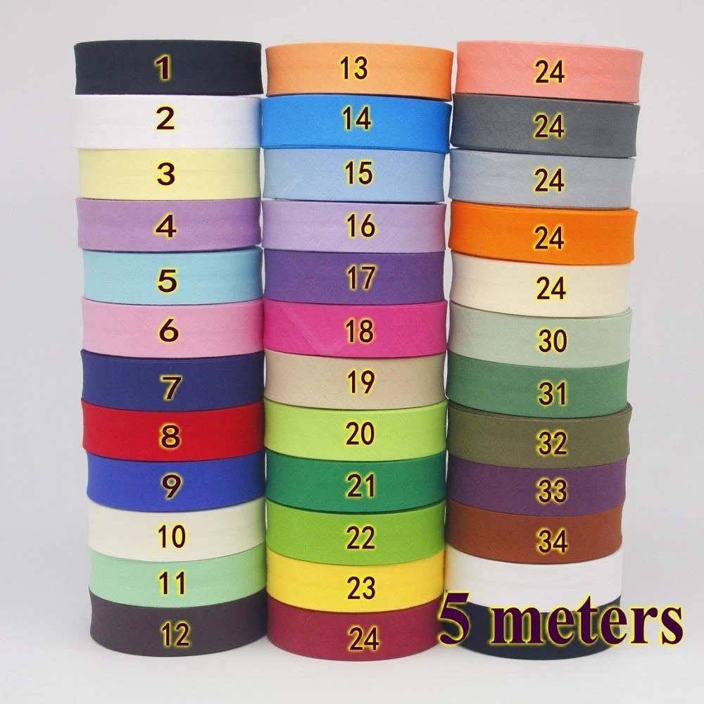 100% Cotton Bias Tape, 20mm Wi - Binding Tape Bias ulasan dan harga