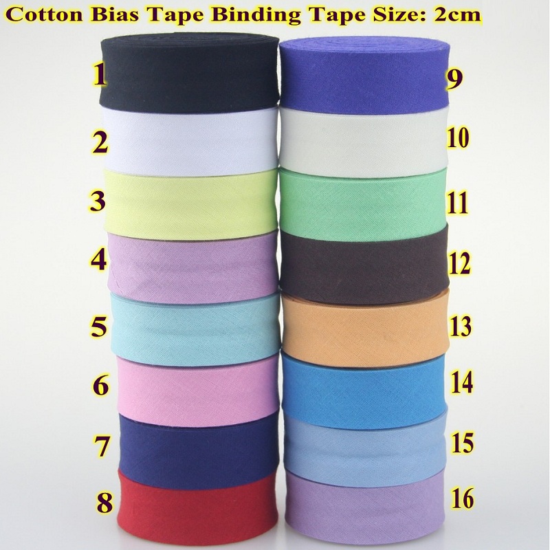 100% Cotton Bias Tape, 20mm Wi - Binding Tape Bias ulasan dan harga