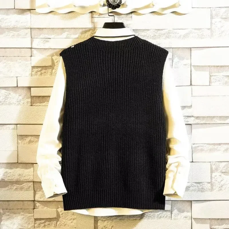 Men's Clothing V Neck Plain Ve - Sewing Vest ulasan dan harga