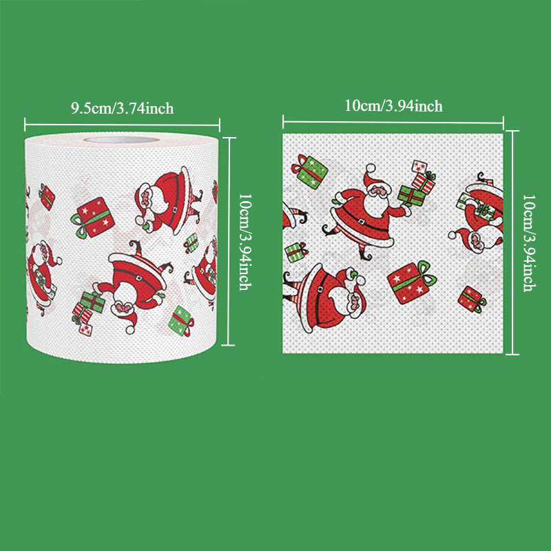 Christmas Cartoon Toilet Paper - Pattern Tissue Paper ulasan dan harga