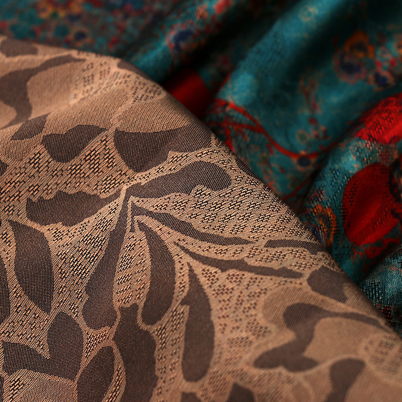 1m Floral Printed Fabric Imita - Sewing Textiles ulasan dan harga