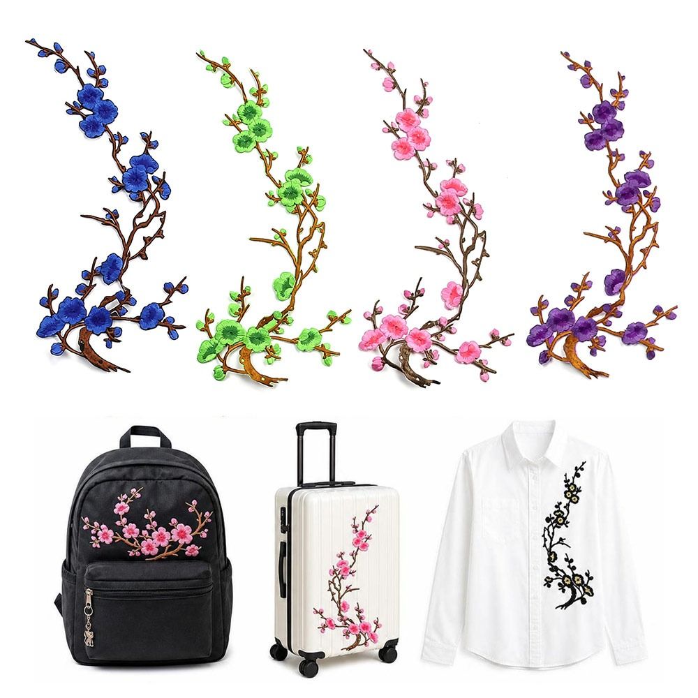 DIY Cherry Blossom Iron On Pat - Sewing Textiles ulasan dan harga