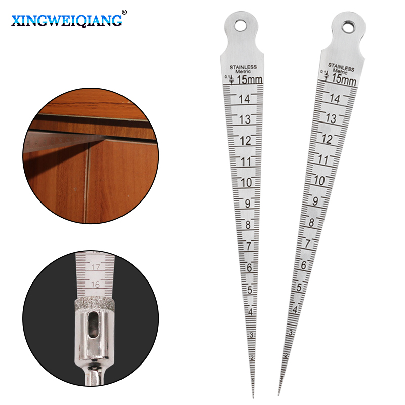 1PC Taper Gauge Feeler 1-15mm  - Seam Gauge Metal ulasan dan harga