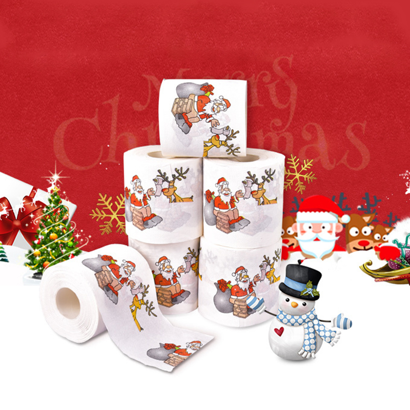 Christmas pattern color toilet - Pattern Tissue Paper ulasan dan harga