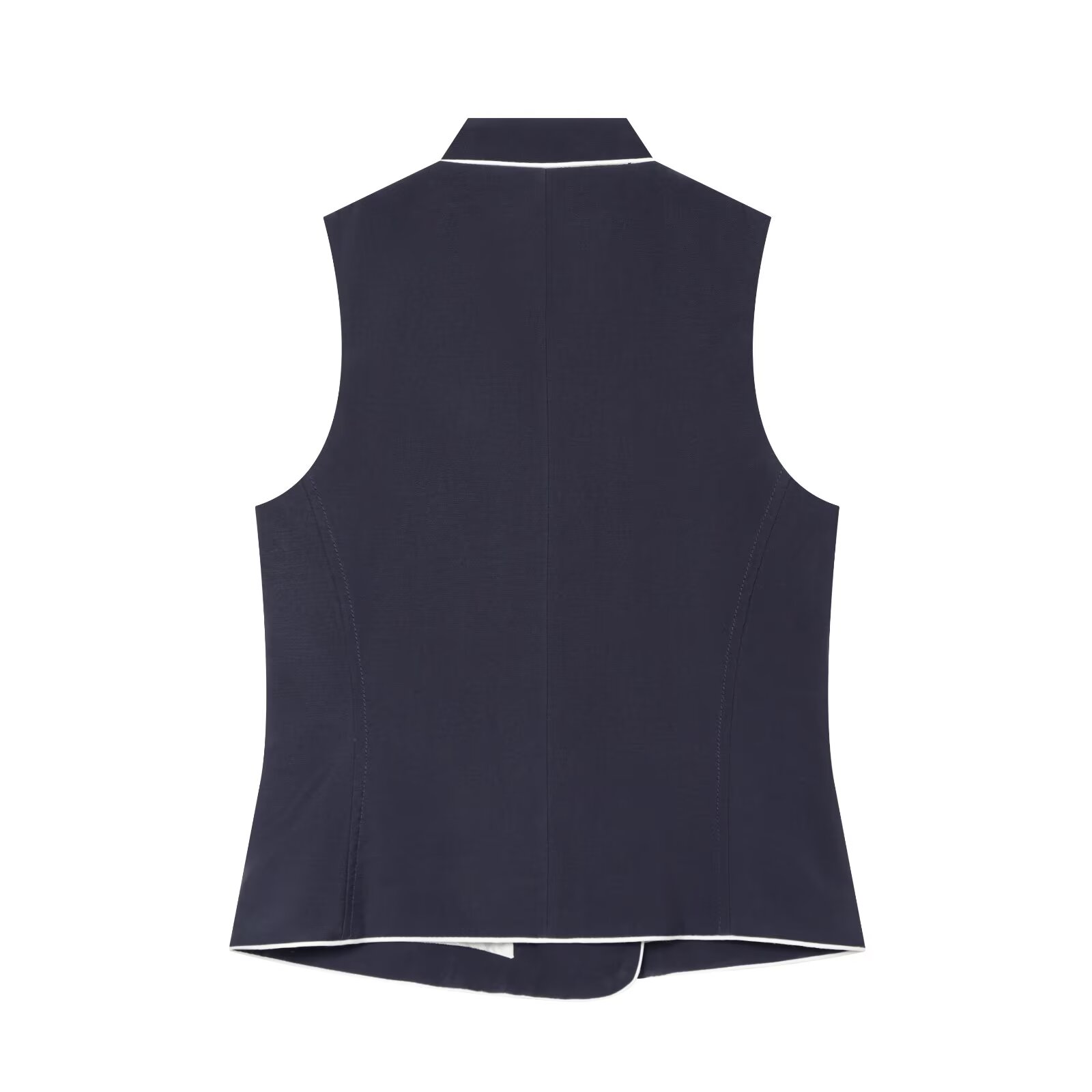 BSAY Women Contrast Stand Coll - Sewing Vest ulasan dan harga