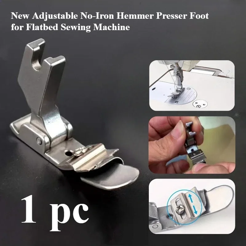 Adjustable No-Iron Hemmer Foot - Sewing Hemming ulasan dan harga