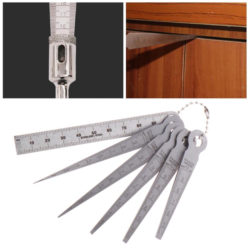 6Pcs Feeler Measuring Tool Tap - Seam Gauge Metal ulasan dan harga