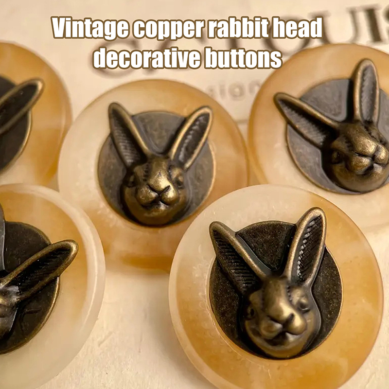 10pcs 25mm Vintage Copper Rabb - Sewing Textiles ulasan dan harga