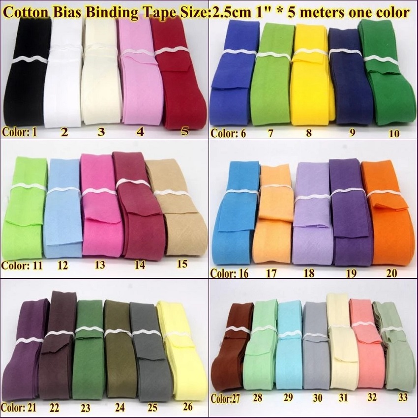 25mm Cotton Bias Binding Tape  - Binding Tape Bias ulasan dan harga