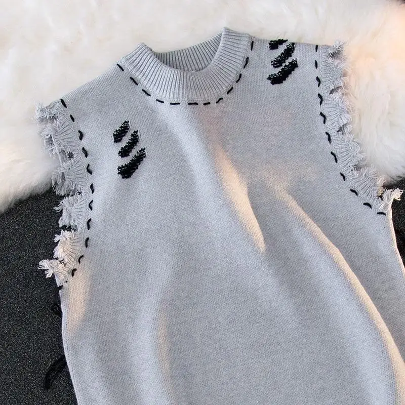 Knitted Sweaters for Men Hippi - Sewing Vest ulasan dan harga