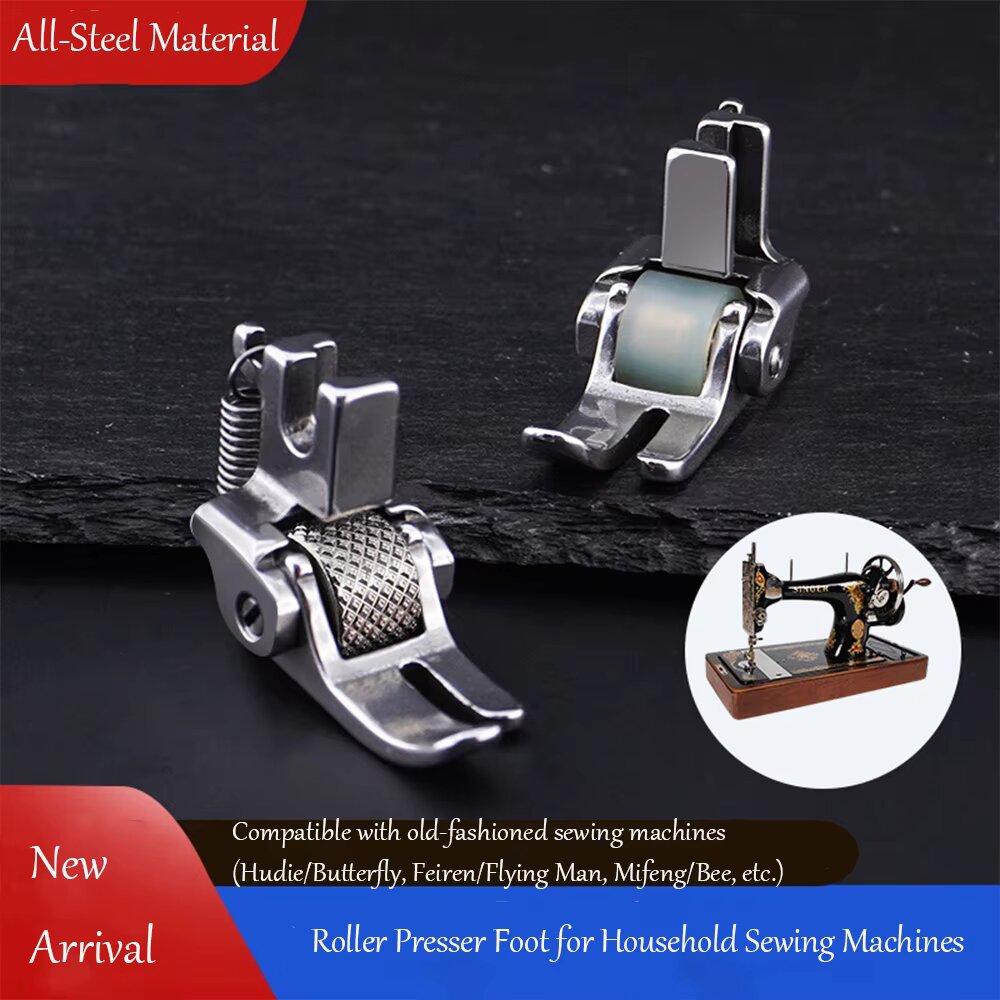 All Steel Roller Presser Foot  - Sewing Machine Fabric ulasan dan harga