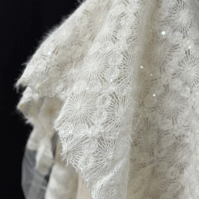 1yard Fashion Design Wedding D - Sewing Embroidery Fabric ulasan dan harga