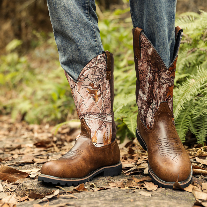 Men's Boots Classic Handmade E - Sewing Embroidery Fabric ulasan dan harga