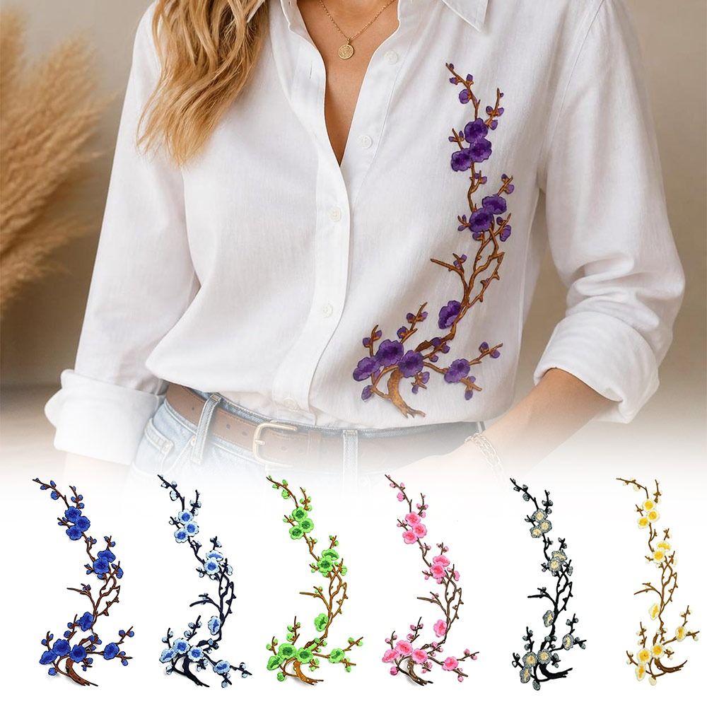 DIY Cherry Blossom Iron On Pat - Sewing Textiles ulasan dan harga