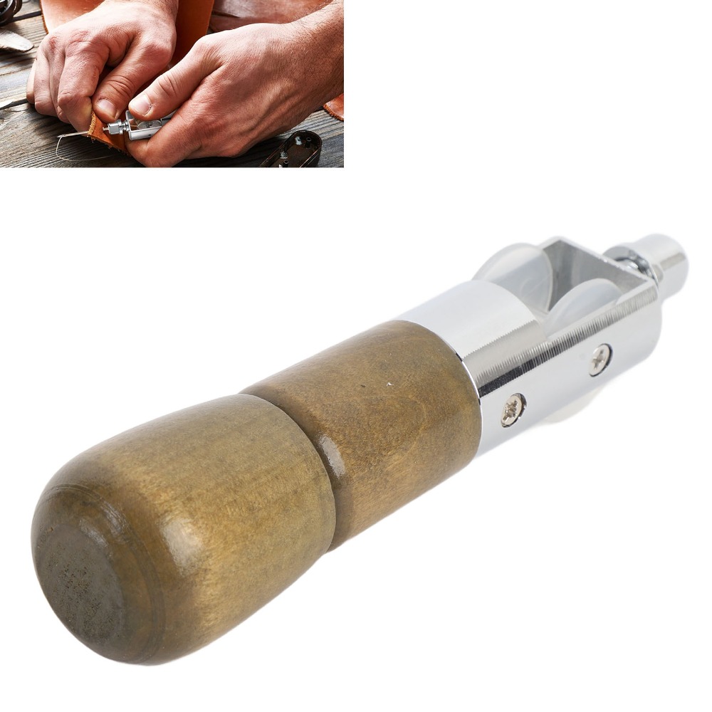 Ergonomic Wooden Handle Leathe - Leather Needle Heavy ulasan dan harga