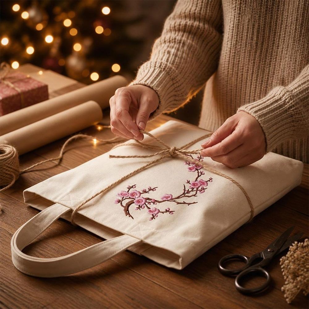 DIY Cherry Blossom Iron On Pat - Sewing Textiles ulasan dan harga