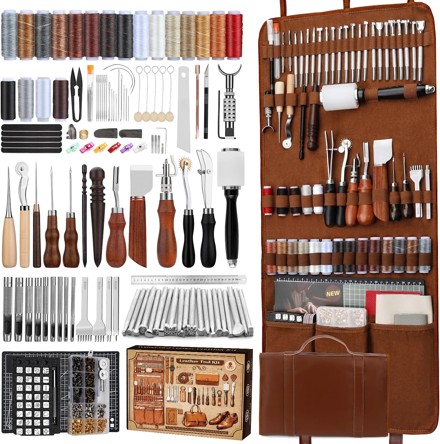 Leather Working Kit, Leather W - Sewing Kit ulasan dan harga