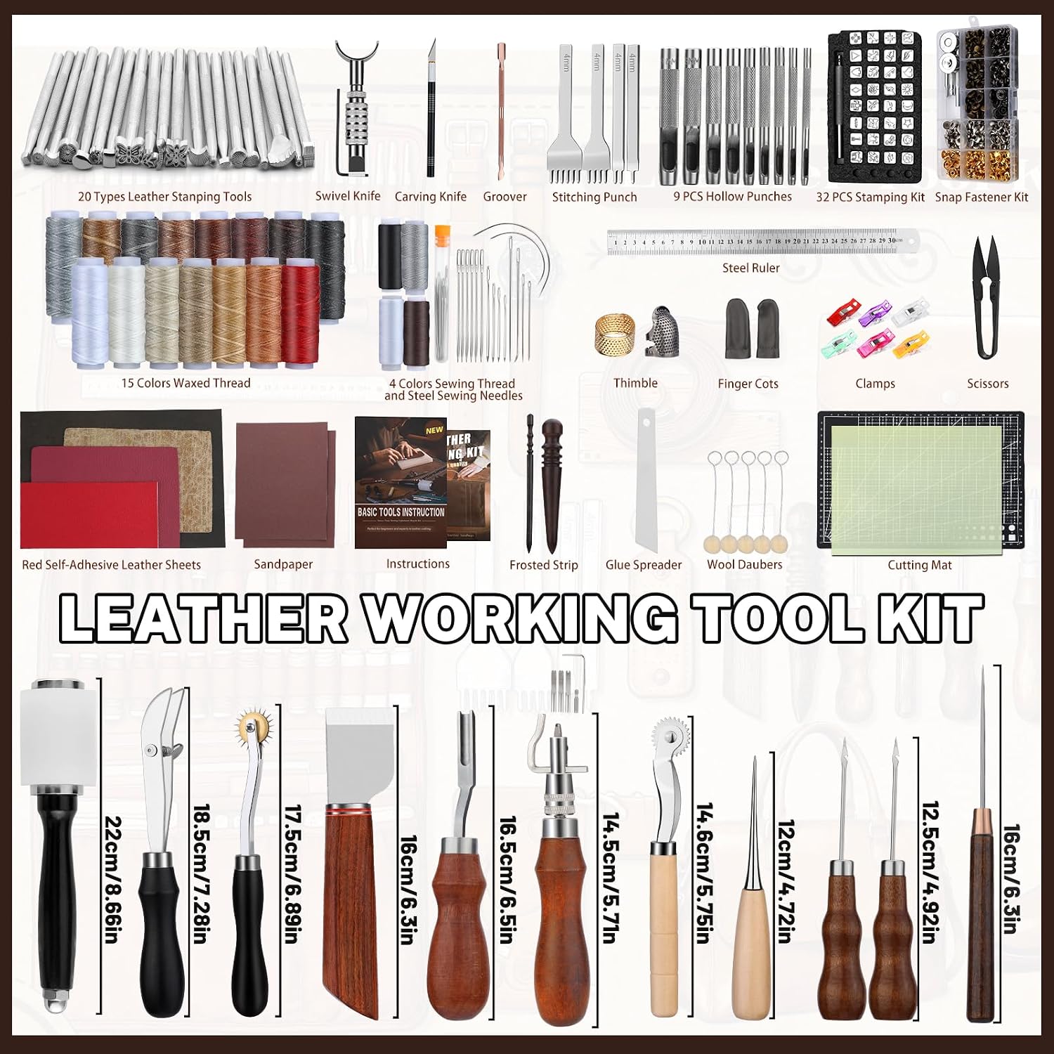 Leather Working Kit, Leather W - Sewing Kit ulasan dan harga