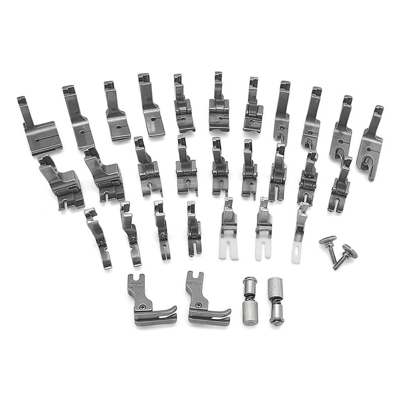 A84E-31 PCS Presser Foot Set 2 - Sewing Machine Fabric ulasan dan harga