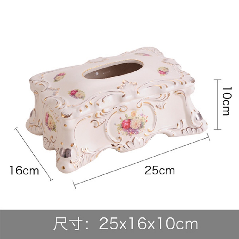 Ceramic Ttissue Box/European S - Pattern Tissue Paper ulasan dan harga