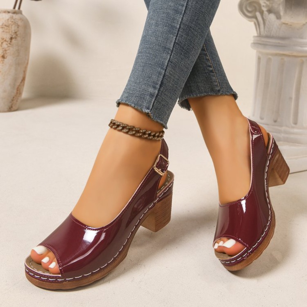 2026 New Women Heel Sandals El - Sewing New ulasan dan harga