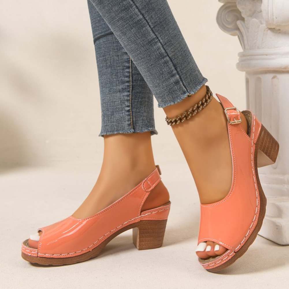 2026 New Women Heel Sandals El - Sewing New ulasan dan harga