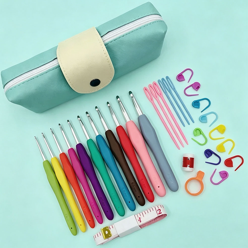 37pcs Crochet Hooks Kits with  - Sewing Kit ulasan dan harga