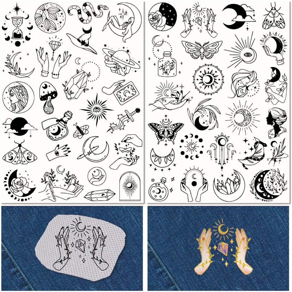 51Pcs Boho Moon Sun Water Solu - Sewing Embroidery Fabric ulasan dan harga