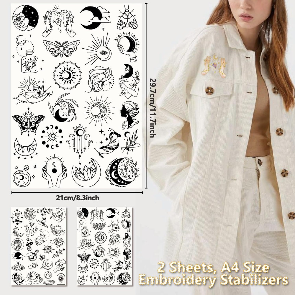 51Pcs Boho Moon Sun Water Solu - Sewing Embroidery Fabric ulasan dan harga