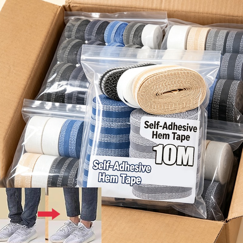 1-10M Self Adhesive Hem Clips  - Sewing Hemming ulasan dan harga
