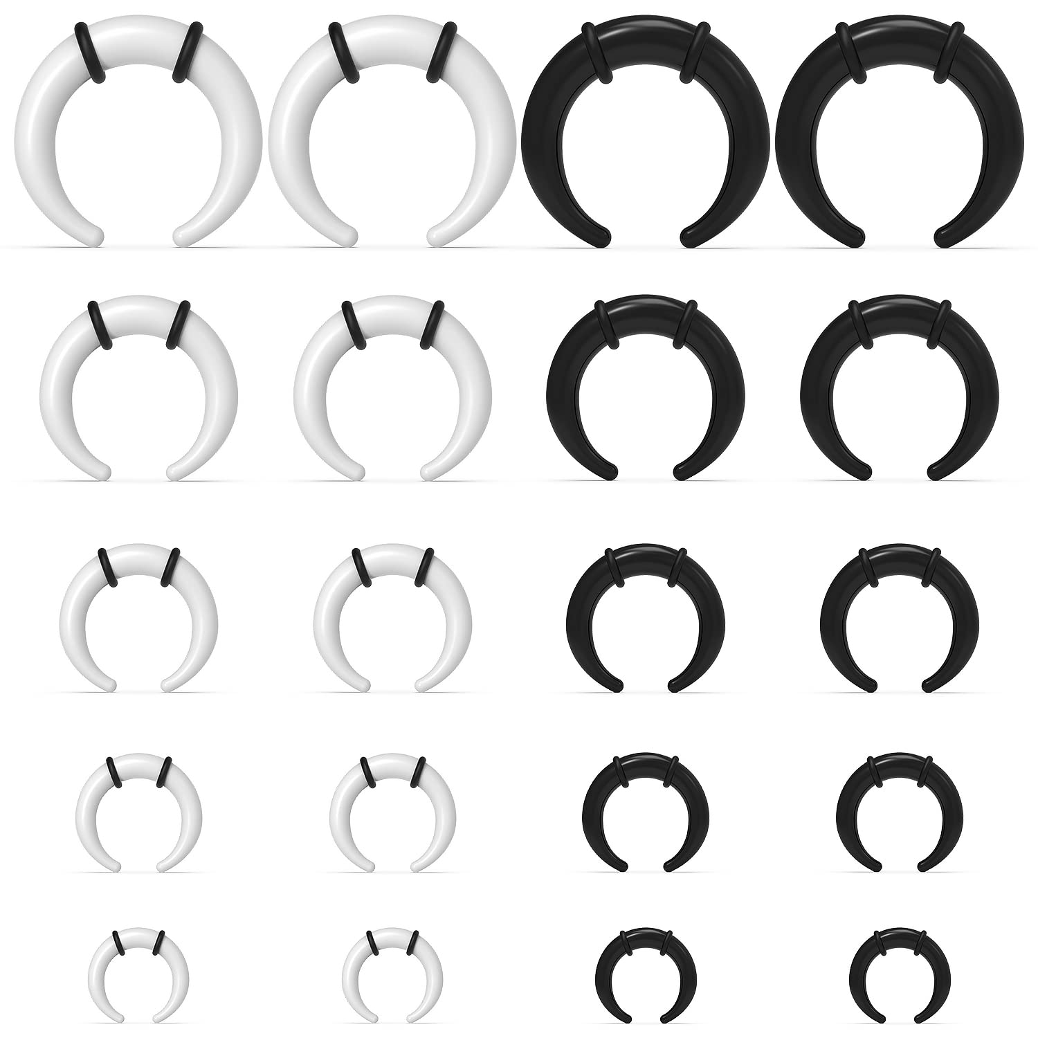 Large Septum Rings 14G 12G 8G  - Seam Gauge Metal ulasan dan harga